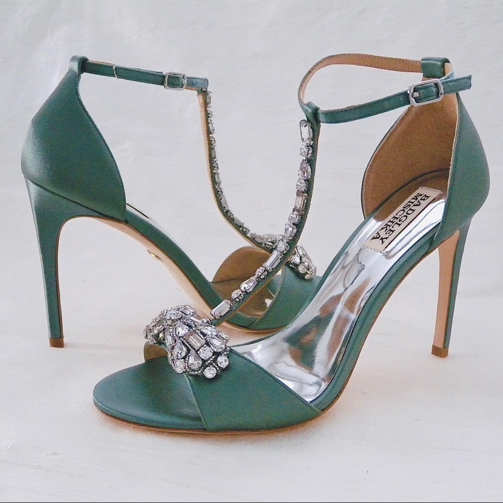 Badgley Mischka Pascale Shoes, Sage 7M